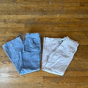 2 pair Billabong girls lightweight corduroy casual pants. Size 10